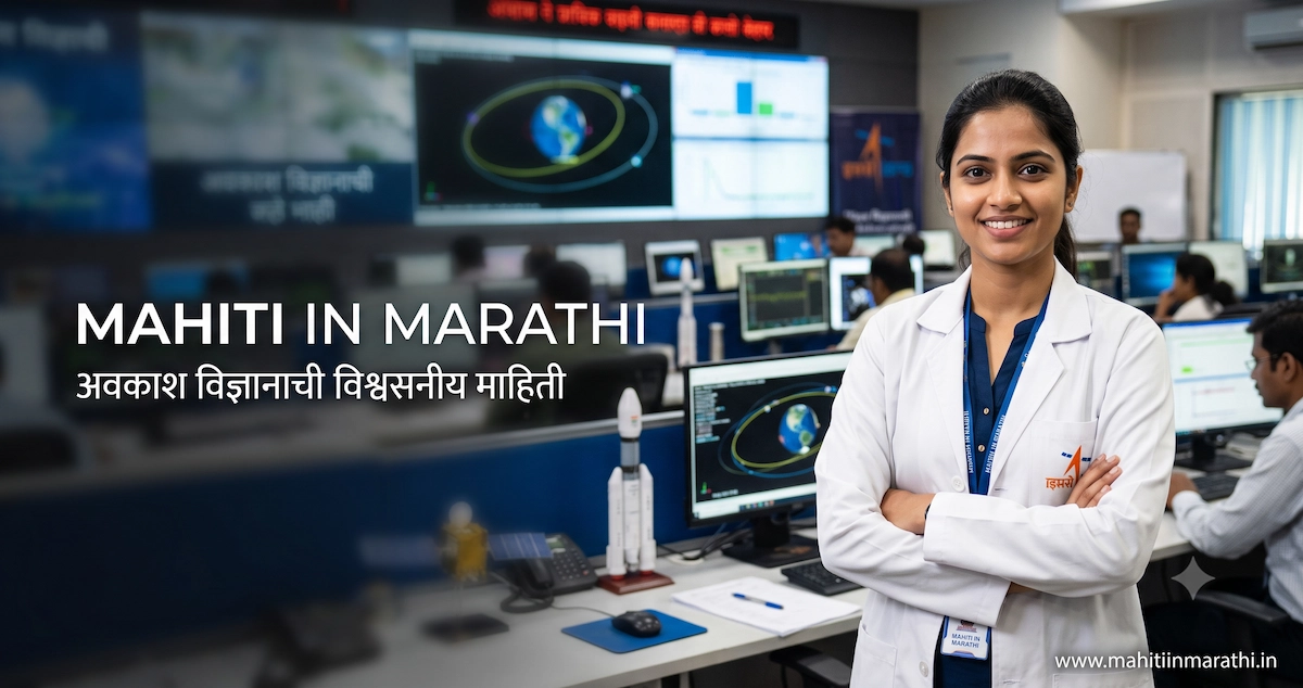 ISRO शास्त्रज्ञ बनण्याचा मार्ग दाखवणारी प्रतिमा