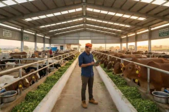 पशुपालन ५० लाख अनुदान योजना (NLM) आणि महाराष्ट्र गोसेवा आयोगाच्या अनुदानाची सविस्तर माहिती. शेळीपालन, कुक्कुटपालन सबसिडी, कृषी समकक्ष दर्जा, कागदपत्रे आणि ऑनलाइन अर्ज प्रक्रिया जाणून घ्या.