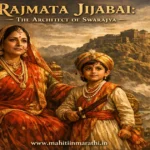 Rajmata Jijabai teaching Shivaji Maharaj about Swarajya
