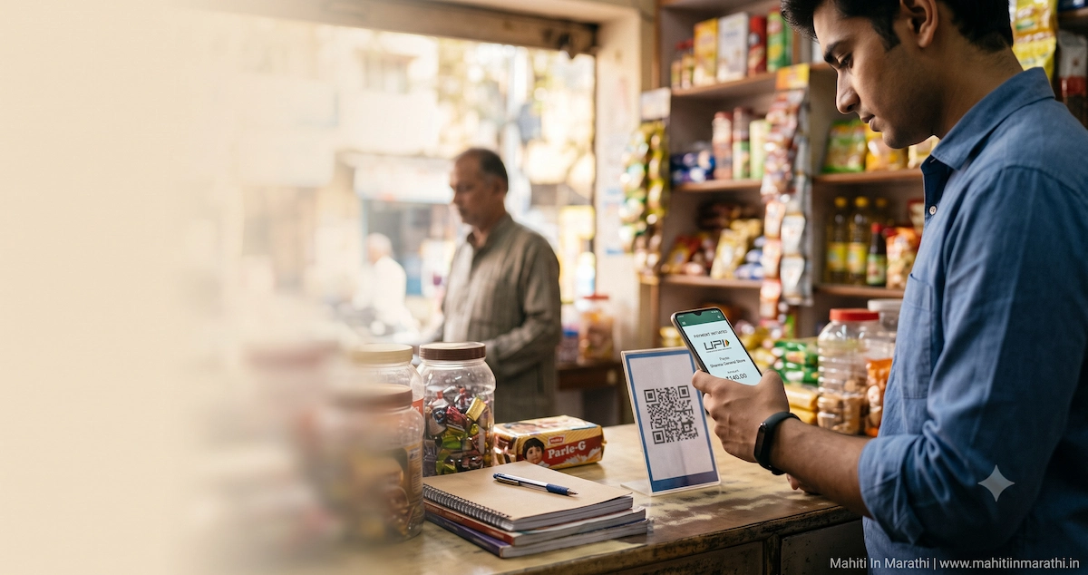 UPI व्यवहार शुल्क (UPI Transaction Charges) 12 UPI व्यवहार शुल्क 2026 माहिती — मोबाईलवर UPI पेमेंट करताना