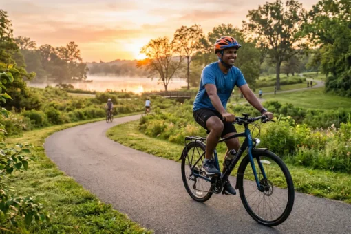 सायकलिंग (Cycling) :रोज सायकल चालवण्याचे फायदे जाणून घ्या. वजन कमी करणे आणि मानसिक शांतीसाठी सायकलिंग का महत्त्वाचे आहे, याची सविस्तर माहिती. नक्की वाचा .