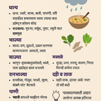 पावसाळी आहार मार्गदर्शन