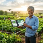 Farmer using technology under PM Dhan Dhanya Krishi Yojana 2026