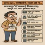 १ जुलै ला नवीन नियम लागू