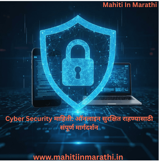 Cyber Security माहिती | ऑनलाइन सुरक्षिततेसाठी मार्गदर्शन 1 "Cyber Security माहिती मराठीत – ऑनलाइन सुरक्षित राहण्यासाठी संपूर्ण मार्गदर्शन | Mahiti In Marathi"