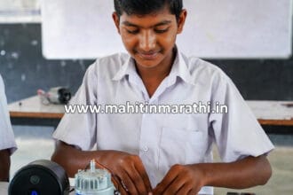 बिबट्याच्या हल्ल्यापासून शेतकऱ्यांचा बचाव 2 नंदुरबारच्या विद्यार्थ्याने तयार केलेले बिबट्याच्या हल्ल्यापासून बचावाचे उपकरण, ग्रामीण शाळेत, www.mahitiinmarathi.in