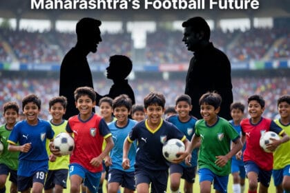 प्रोजेक्ट महादेवा: महाराष्ट्राचे २०२६ ऑलिम्पिक आणि २०३४ विश्वचषक स्वप्न : मुख्यमंत्री देवेंद्र फडणवीस यांनी सुरू केलेल्या 'प्रोजेक्ट महादेवा' उपक्रमाचे सखोल विश्लेषण. मेस्सी उपस्थिती, ५ वर्षांची शिष्यवृत्ती, VSTF, WIFA आणि CIDCO ची भूमिका.