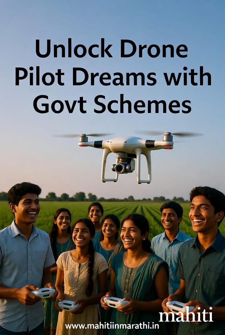 ड्रोन प्रशिक्षण सरकारी योजना २०२६ : ड्रोन ट्रेनिंगसाठी Namo Drone Didi, SMAM सबसिडी, DGCA प्रमाणपत्र, फी (४०k-१.२L), दस्तऐवज आणि सेंटर्स. ५ दिवसांत पायलट व्हा! महाराष्ट्र RPTO लिस्टसह अपडेटेड गाइड.