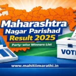 Maharashtra Nagar Parishad and Nagar Panchayat Election Result 2025 Party-wise Winners List Graphic