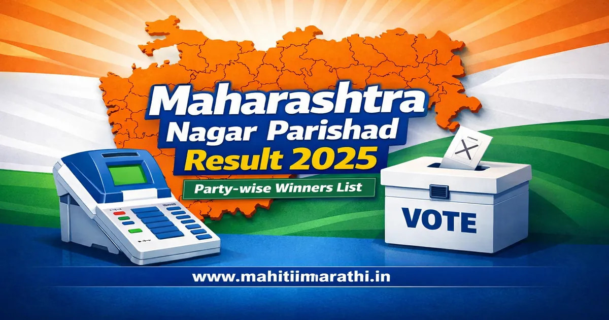 Maharashtra Nagar Parishad and Nagar Panchayat Election Result 2025 Party-wise Winners List Graphic