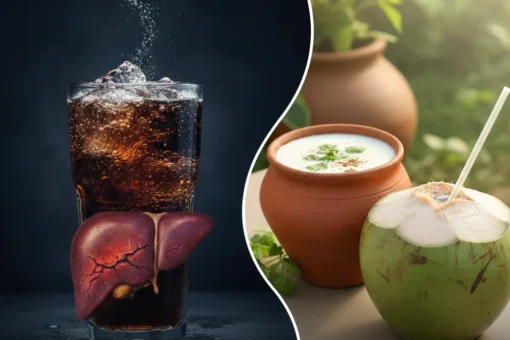 कोल्ड ड्रिंकचे दुष्परिणाम आणि ॲसिडिटीवर नैसर्गिक उपाय 1 कोल्ड ड्रिंकचे दुष्परिणाम आणि ॲसिडिटीवर नैसर्गिक उपाय: जेवणानंतर पोट फुगल्यावर ॲसिडिटी घालवण्यासाठी तुम्हीही कोल्ड ड्रिंक पिताय? यामुळे फॅटी लिव्हरचे कायमचे नुकसान कसे होते, शासनाचे निर्बंध आणि खात्रीशीर नैसर्गिक घरगुती उपाय जाणून घेण्यासाठी वाचा.