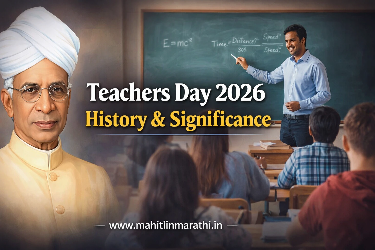 शिक्षक दिन 2026: महत्त्व, इतिहास आणि शिक्षकांचे योगदान | वाचा 14 शिक्षक दिन माहिती आणि इतिहास - Teachers Day in Marathi.