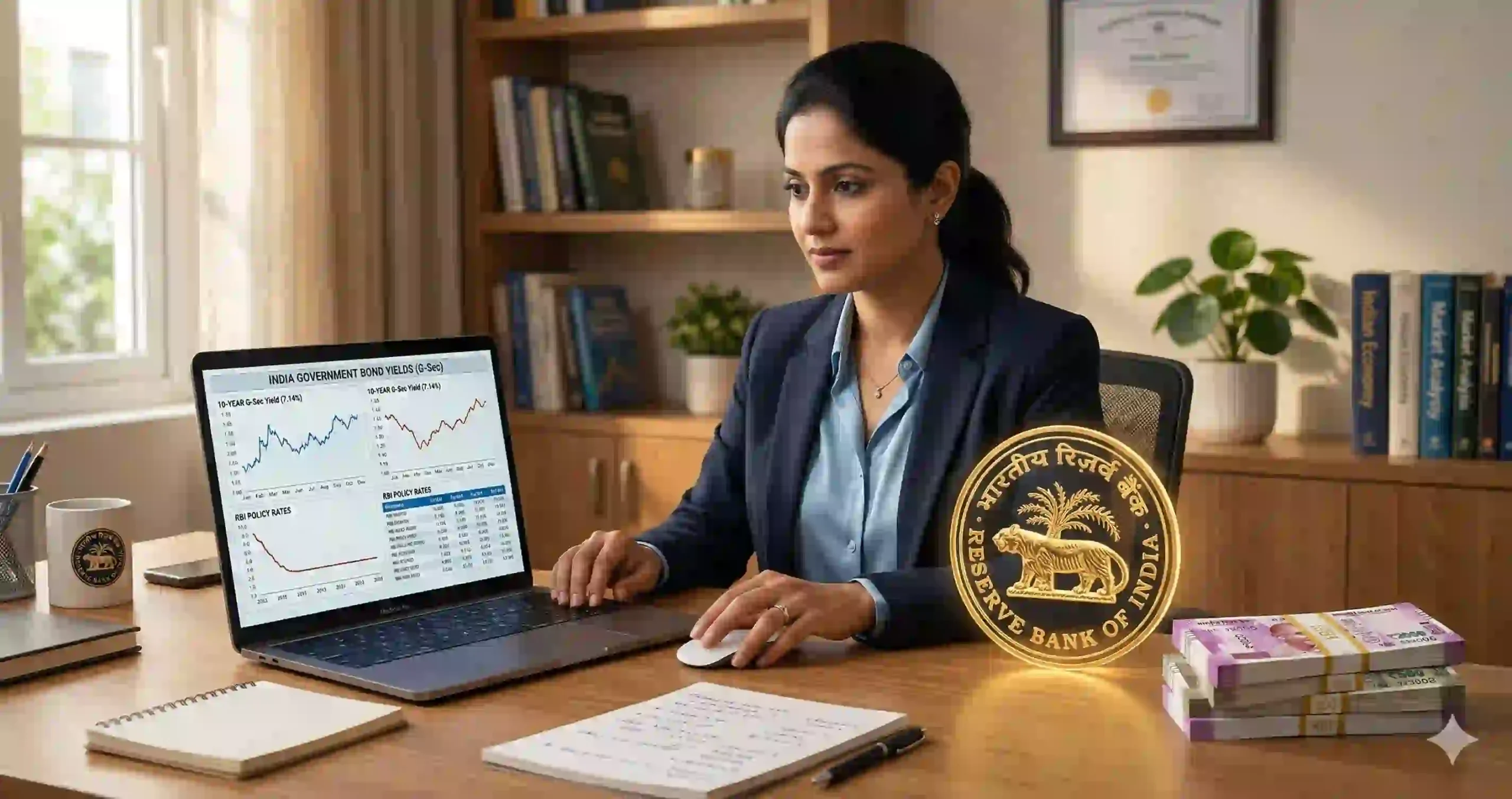 2026 मध्ये सुरक्षित आणि खात्रीशीर परतावा मिळवण्यासाठी सरकारी बाँड गुंतवणूक हा सर्वोत्तम पर्याय आहे. RBI रिटेल डायरेक्ट खाते, 8.05% फ्लोटिंग बाँड्स, आवश्यक कागदपत्रे आणि नवीन कर नियमांची माहिती.