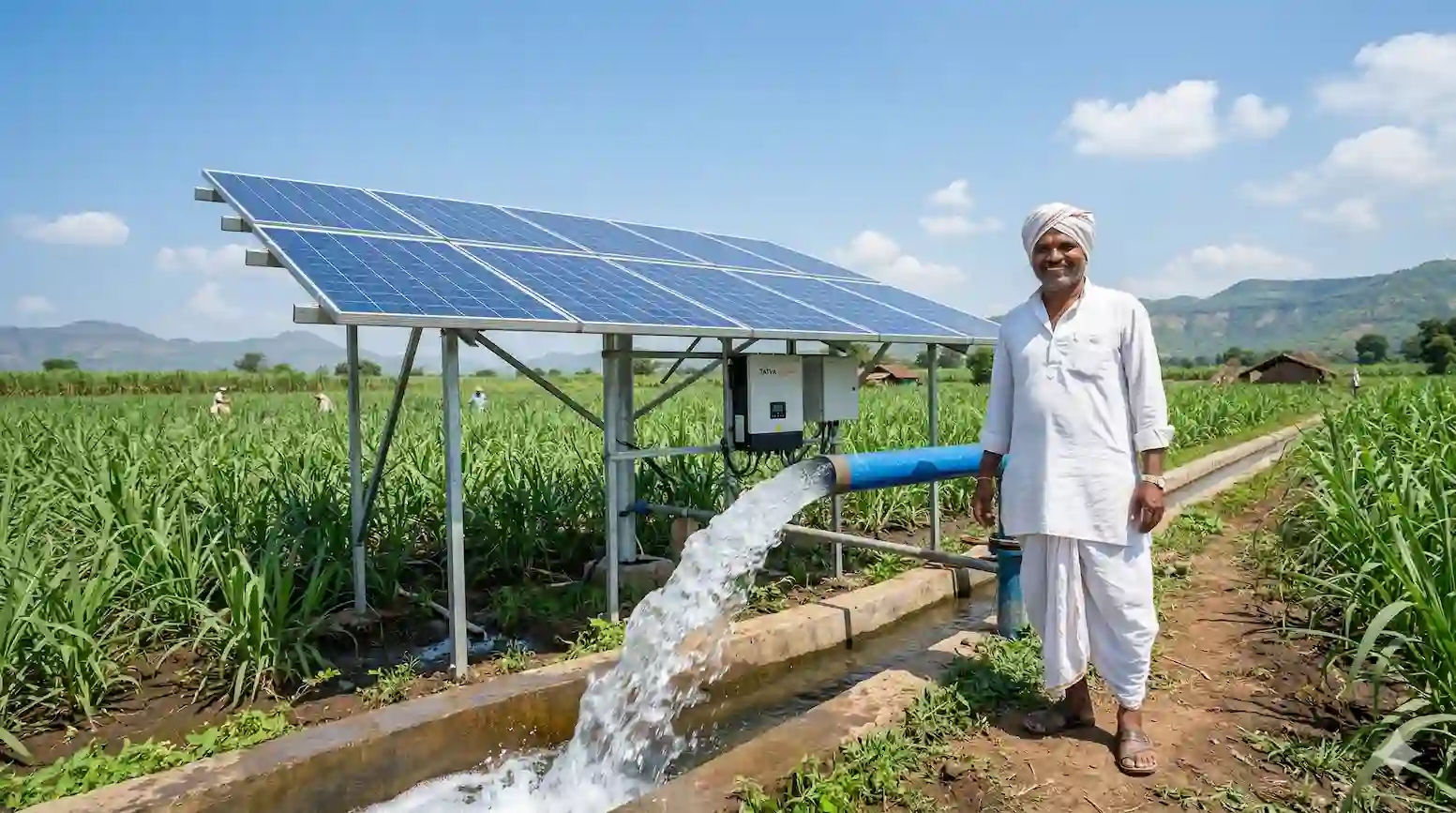 कुसुम सोलर पंप योजना 2026 चे नवीन नियम जाणून घ्या. 3, 5 आणि 7.5 HP सोलर पंपासाठी महाऊर्जा पोर्टलवर ऑनलाइन अर्ज आणि सेल्फ सर्वेची संपूर्ण माहिती.