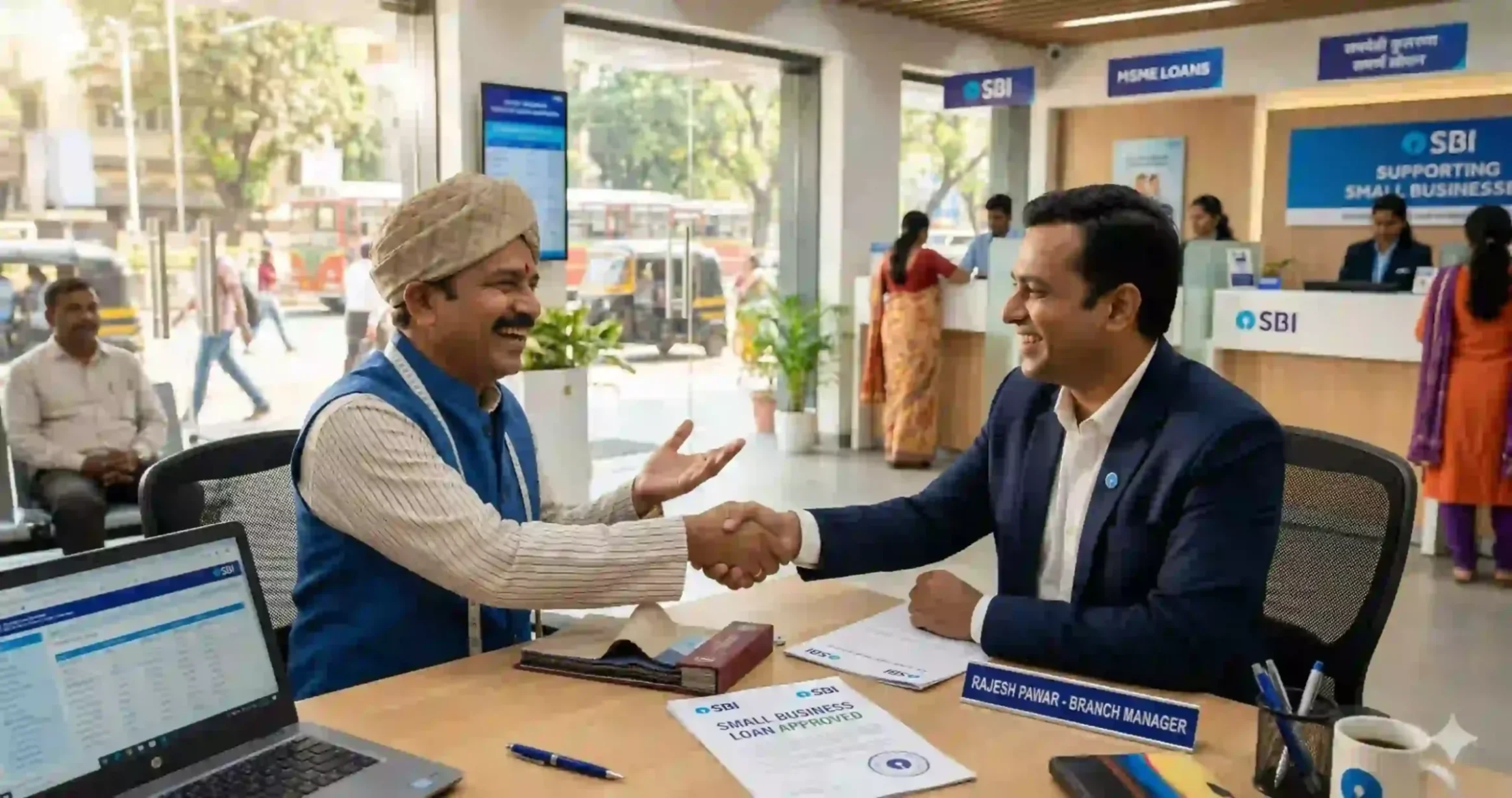 प्रधानमंत्री मुद्रा योजना 2026 13 "प्रधानमंत्री मुद्रा योजना": स्वतःचा व्यवसाय सुरू करायचा आहे? 'प्रधानमंत्री मुद्रा योजना' अंतर्गत आता कोणत्याही तारणाशिवाय (Collateral free) 20 लाख रुपयांपर्यंत बिझनेस लोन मिळवा. ऑनलाइन अर्ज प्रक्रिया, कागदपत्रे आणि व्याजदराची सविस्तर माहिती मराठीत वाचा.