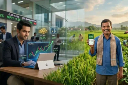 कमोडिटी ट्रेडिंग माहिती मराठी मध्ये मिळवा. शेअर मार्केट आणि कमोडिटी मार्केट मधील फरक, MCX/NCDEX ट्रेडिंग आणि ई-नाम शेतकरी ऑनलाइन नोंदणी बद्दल सविस्तर जाणून घ्या.