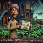 Indian farmer using e-NAM portal for direct selling in Maharashtra 2026