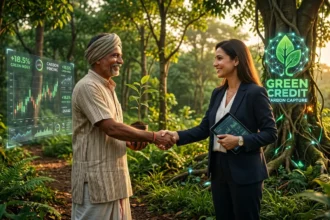 ग्रीन क्रेडिट प्रोग्राम 2026: भारत सरकारचा ग्रीन क्रेडिट प्रोग्राम (GCP) आणि ग्रीन क्रेडिट कार्ड यातील फरक समजून घ्या. ऑनलाइन अर्ज, पात्रता, महाराष्ट्र शासनाचे नियम आणि कार्बन क्रेडिट सोबतची तुलना सविस्तर वाचा.