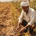 पावसाचा खंड पीक व्यवस्थापन: तातडीचे उपाय (2026) 2 पावसाचा खंड पीक व्यवस्थापन करताना शेतात मूग सोयाबीन कापूस पिकांची पाहणी करणारा शेतकरी