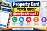 मोबाईलवर ऑनलाइन Property Card पाहणारी व्यक्ती