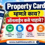Property Card म्हणजे काय? 1 मोबाईलवर ऑनलाइन Property Card पाहणारी व्यक्ती