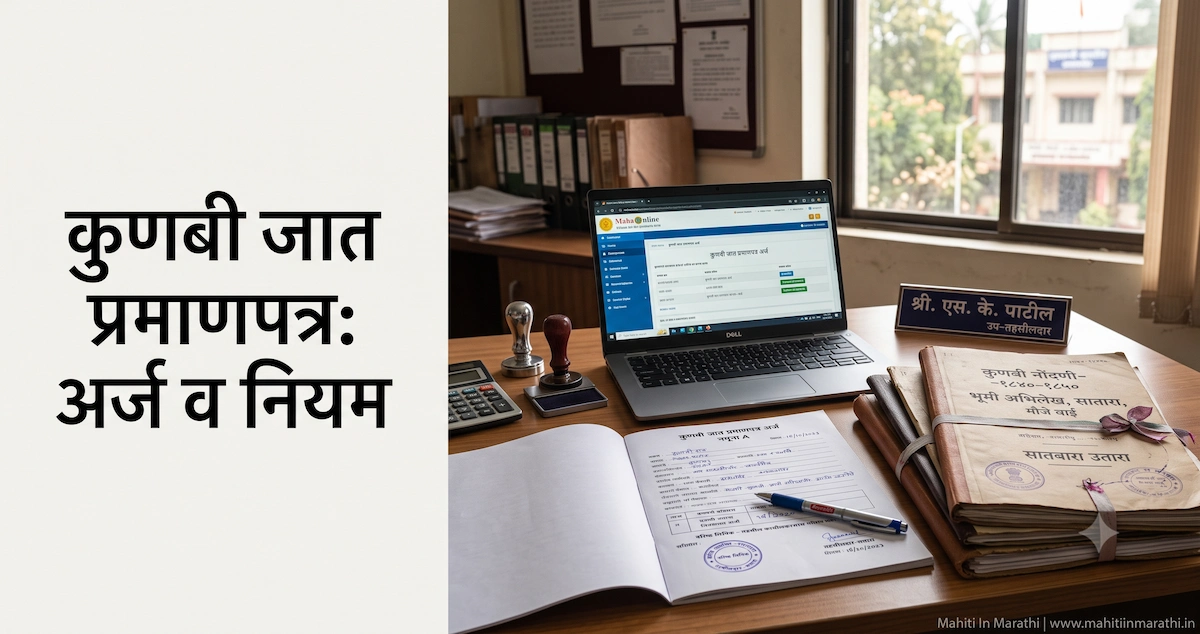 Kunbi Caste Certificate 2026 12 कुणबी जात प्रमाणपत्र महाराष्ट्र ऑनलाइन अर्ज आणि कागदपत्रे तपासणी