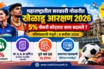 महाराष्ट्रात सरकारी नोकरीसाठी खेळाडू आरक्षणाचे सुधारित धोरण दर्शवणारी पदक घेतलेली खेळाडू